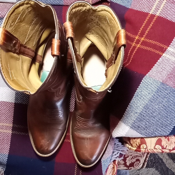 EUC Vibram Leather Western Boots Made In USA Size 7 - Picture 4 of 8